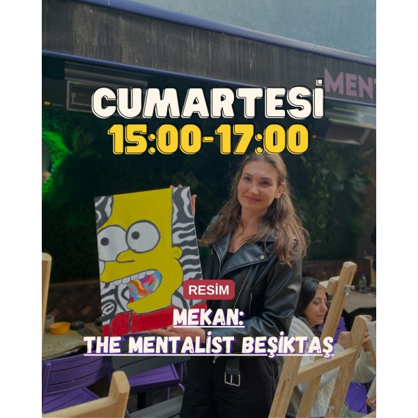 6 Mayıs Cumartesi 15:00 - 17:00 The Mentalist Resim Workshopu Bileti