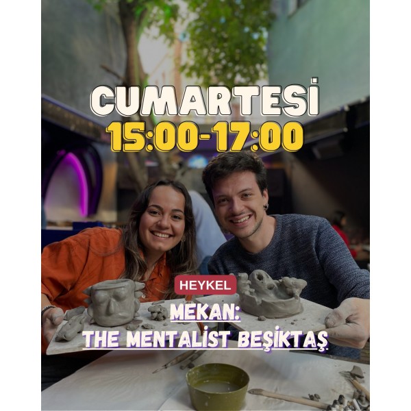 6 Mayıs Cumartesi 15:00 - 17:00 The Mentalist Heykel Workshopu Bileti